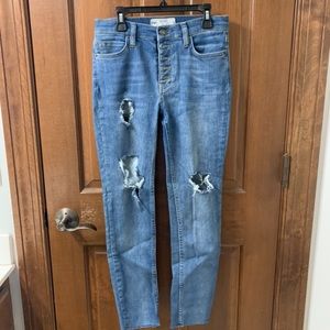 Size 27 Free People Low Waisted Skinny Jeans